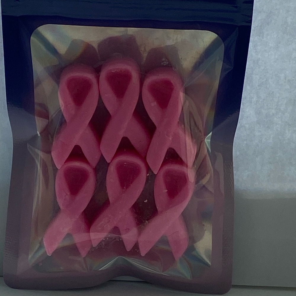 Handmade cherry blossom wax melts cancer awareness made with soywax